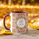 Search for vintage initial mugs Bridesmaid