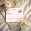 Search for antique bridal shower recipe cards Bride