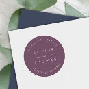 Search for purple wedding stickers Trendy