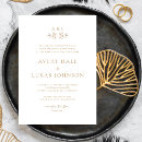Search for gold and white wedding invitations Formal