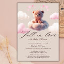 Search for cloud baby girl shower invitations Bear