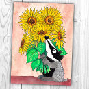 Search for funny badger postcards Cute