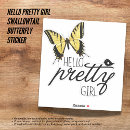 Search for pretty girls stickers Butterfly