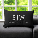 Search for black and white cushions Initials