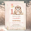 Search for hedgehog birthday invitations Girl