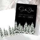Search for winter wonderland save the date postcards Woodland