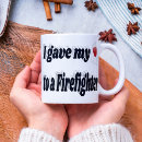 Search for firefighting mugs Typography