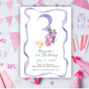 Search for ribbon birthday invitations Watercolor
