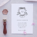 Search for crest wedding invitations Elegant