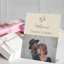 Search for photo welcome wedding signs Monogram initials