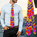 Search for big flower ties Tropical