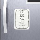 Search for save the dates wedding magnets Black and white