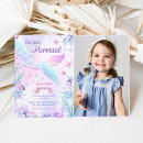 Search for mermaid 4th birthday invitations Splish splash