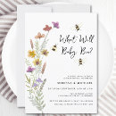 Search for what will it bee gender reveal invitations Wildflowers