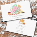 Search for dessert business cards Watercolor