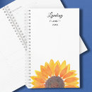 Search for sunflower planners Watercolor