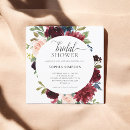Search for marsala navy bridal shower invitations Watercolor