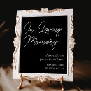 Search for memory wedding tabletop signs Black