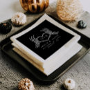 Search for halloween cocktail napkins Black and white