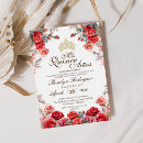 Search for red quinceanera invitations Princess