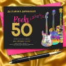 Search for rocking 50th birthday invitations Rock n roll