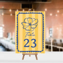 Search for blue flower table cards Greenery