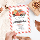 Search for red truck baby shower invitations Little pumpkin