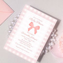 Search for gingham baby shower invitations Pastel