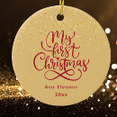 Search for baby girl first christmas tree decorations Elegant