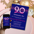 Search for hot pink glitter invitations Party