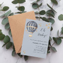 Search for hot air balloon baby boy shower invitations Vintage