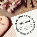 Search for round return address labels rubber stamps Rustic floral wreath