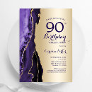 Search for elegant purple invitations Gold