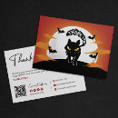 Search for black cat thank you cards Spooky