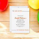 Search for orange white invitations Chic
