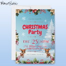Search for reindeer seasonal invitations Blue