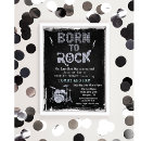 Search for rock star baby shower invitations Born to rock