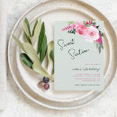 Search for green sweet 16 invitations Boho