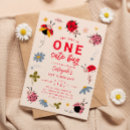 Search for ladybug 1st birthday One cute bug