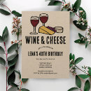 Search for wine birthday invitations Wine and cheese party