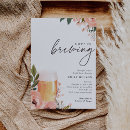 Search for love is brewing shower invitations Beer