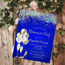 Search for royal blue retirement invitations For her