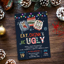 Search for eat drink and be ugly invitations Red green blue