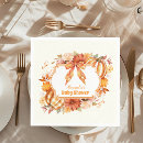 Search for fall baby shower napkins Watercolor