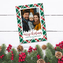 Search for red plaid christmas cards Festive