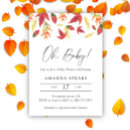 Search for fall leaves invitations Gender neutral