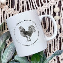 Search for country rooster mugs Black and white