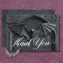 Search for halloween wedding thank you cards Black and white