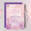 Search for purple floral baby shower invitations Boho chic