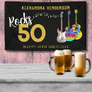 Search for music birthday banners Rock and roll